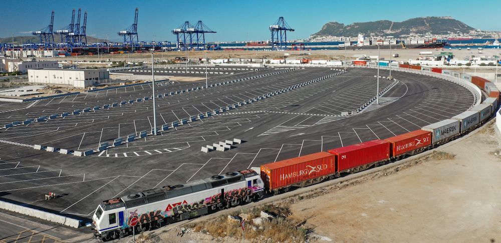 Puerto Algeciras terminal trafico pesado obras