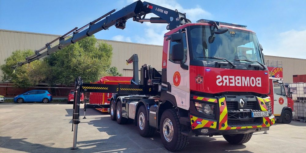 vehiculo bomberos puerto barcelona