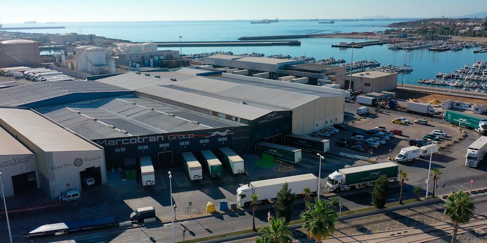 vista aerea instalaciones marcotran puerto algeciras