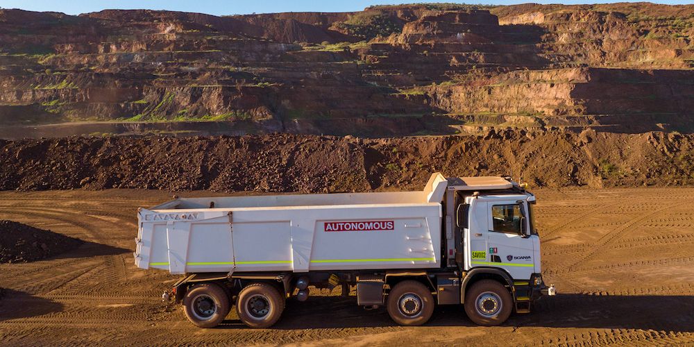 camion autonomo scania rio tinto
