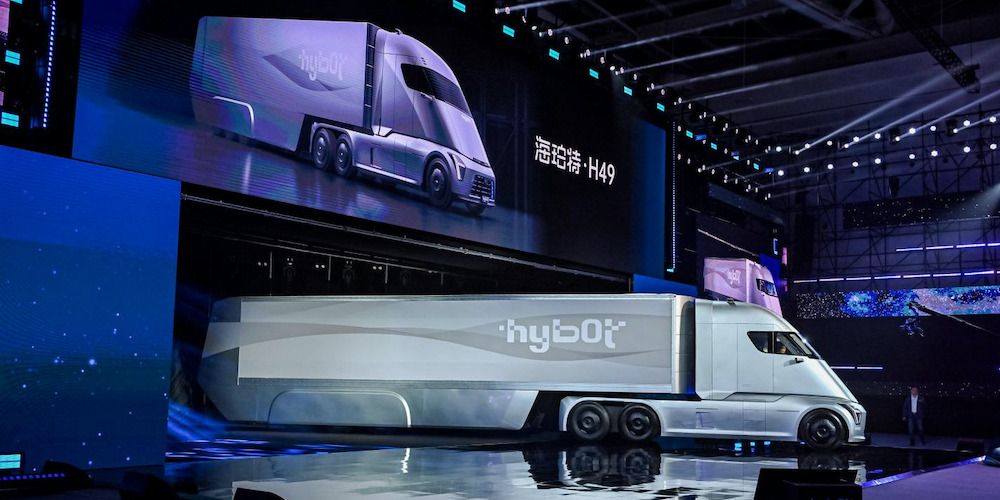 camion hidrogeno gaseoso china hybot H49