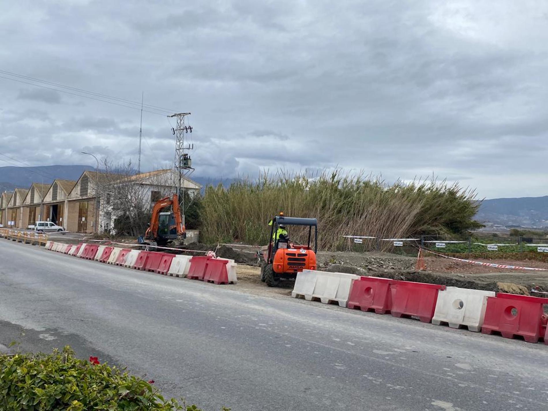 obras acceso ZAL puerto Motril