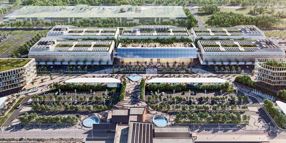 Centro de datos Merlin Lisboa render Centro de datos Merlin Lisboa render