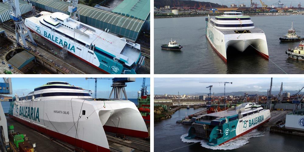 Balearia botadura fast ferry Margarita Salas espsamrtports