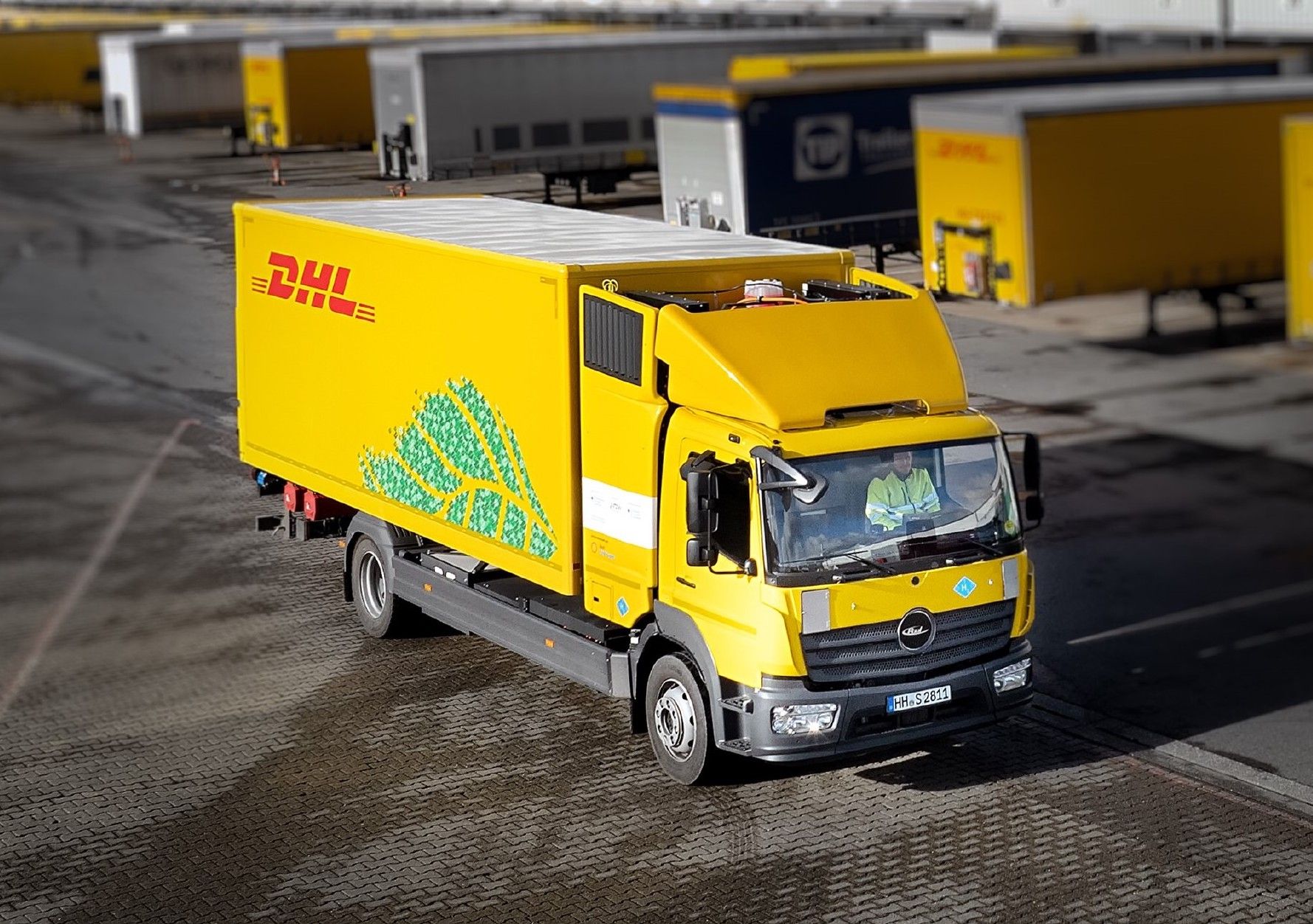 Este es ya el segundo camión de hidrógeno de DHL en Alemania.