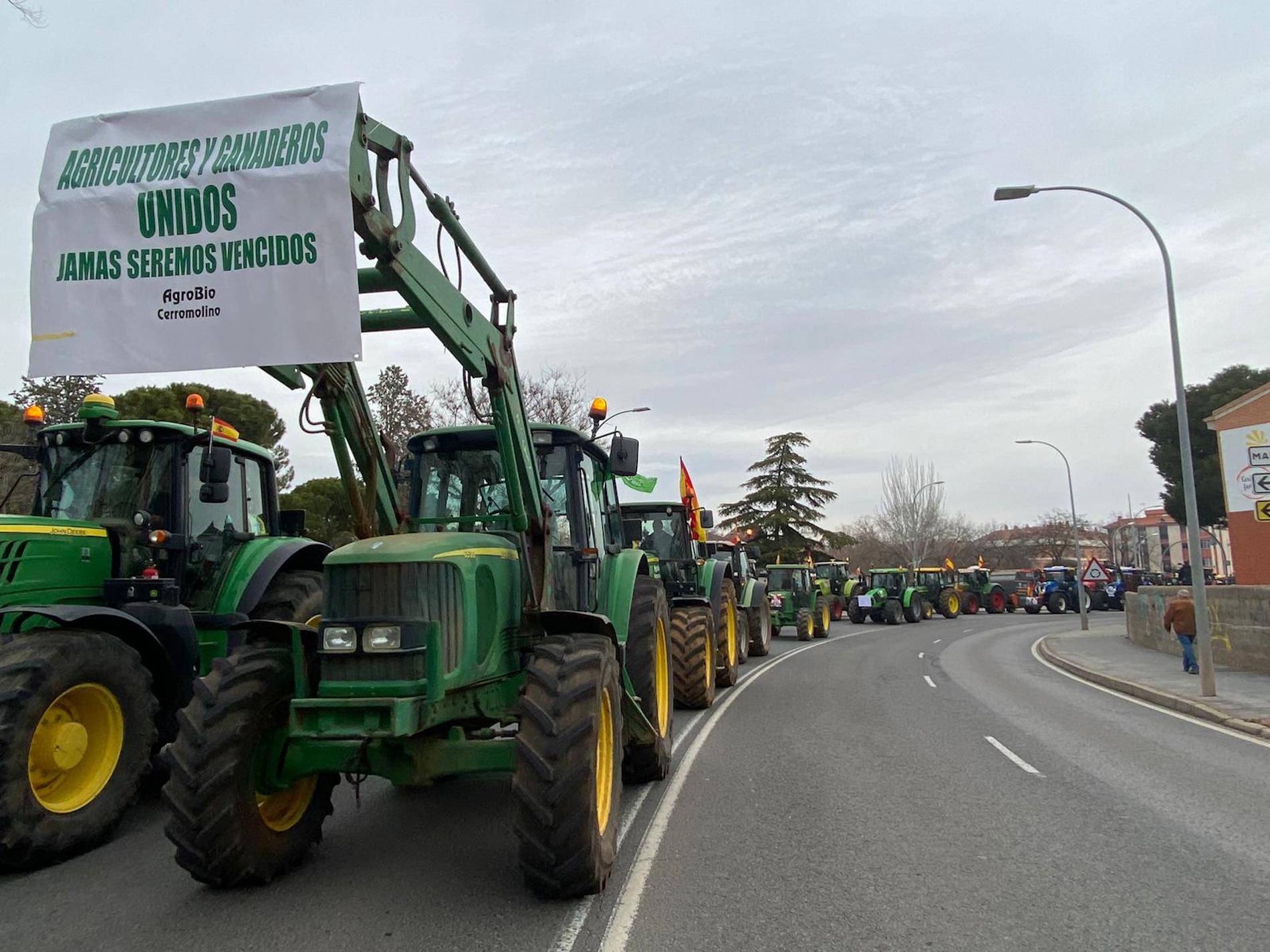 tractores manifestacion carretera ciuda real fuente web asaja