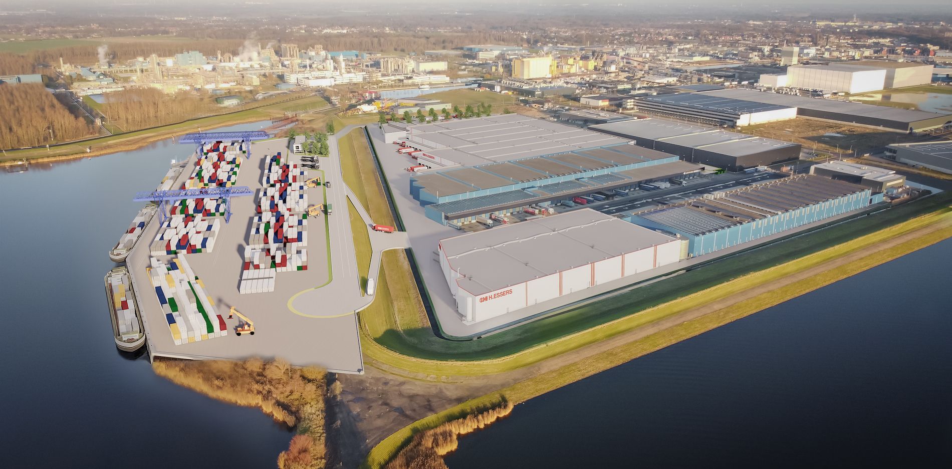 render terminal contenedores h essers paises bajos render terminal contenedores h essers paises bajos