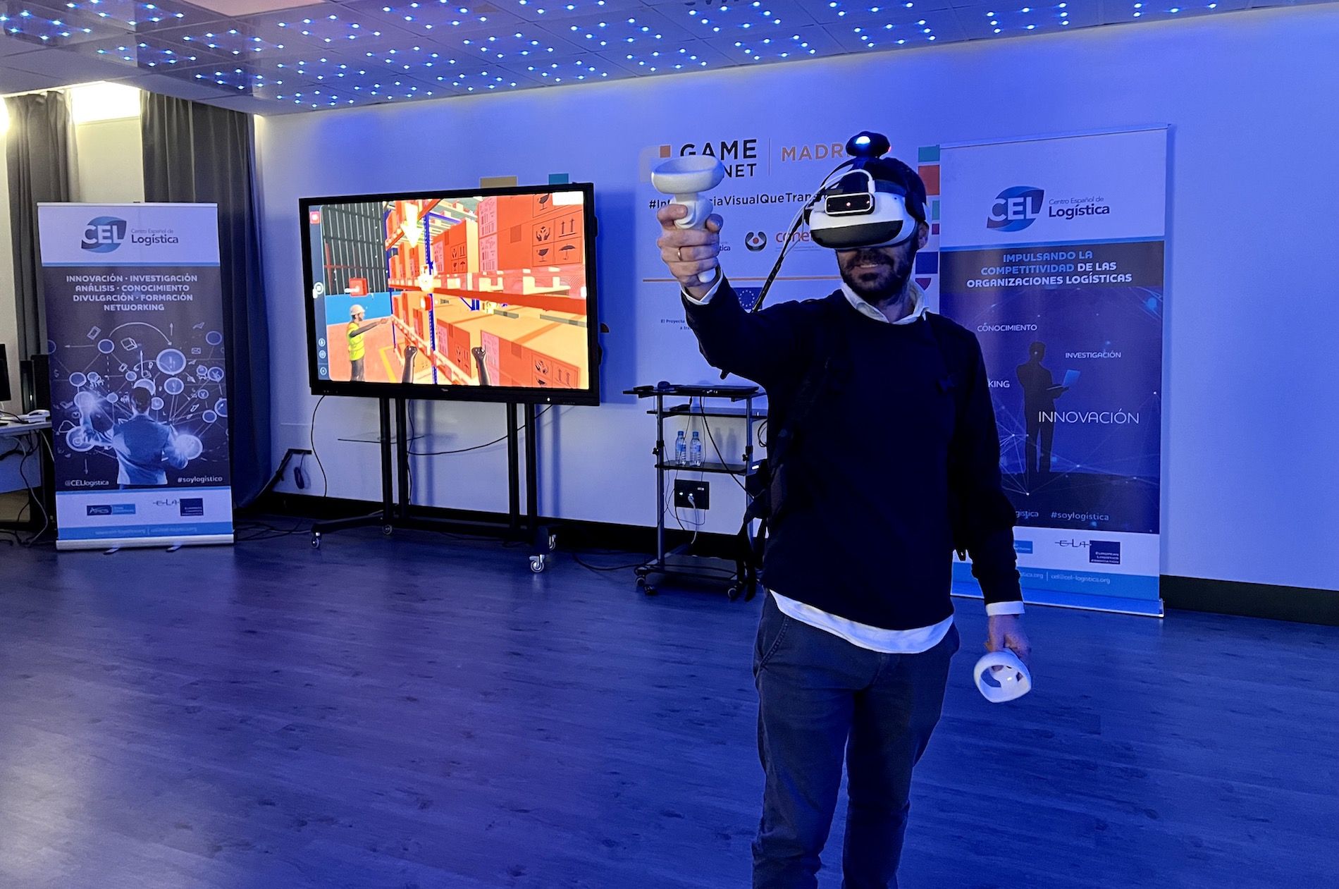 Se ha llevado a cabo una demostración en el laboratorio de realidad virtual inmersiva GameLab Madrid.