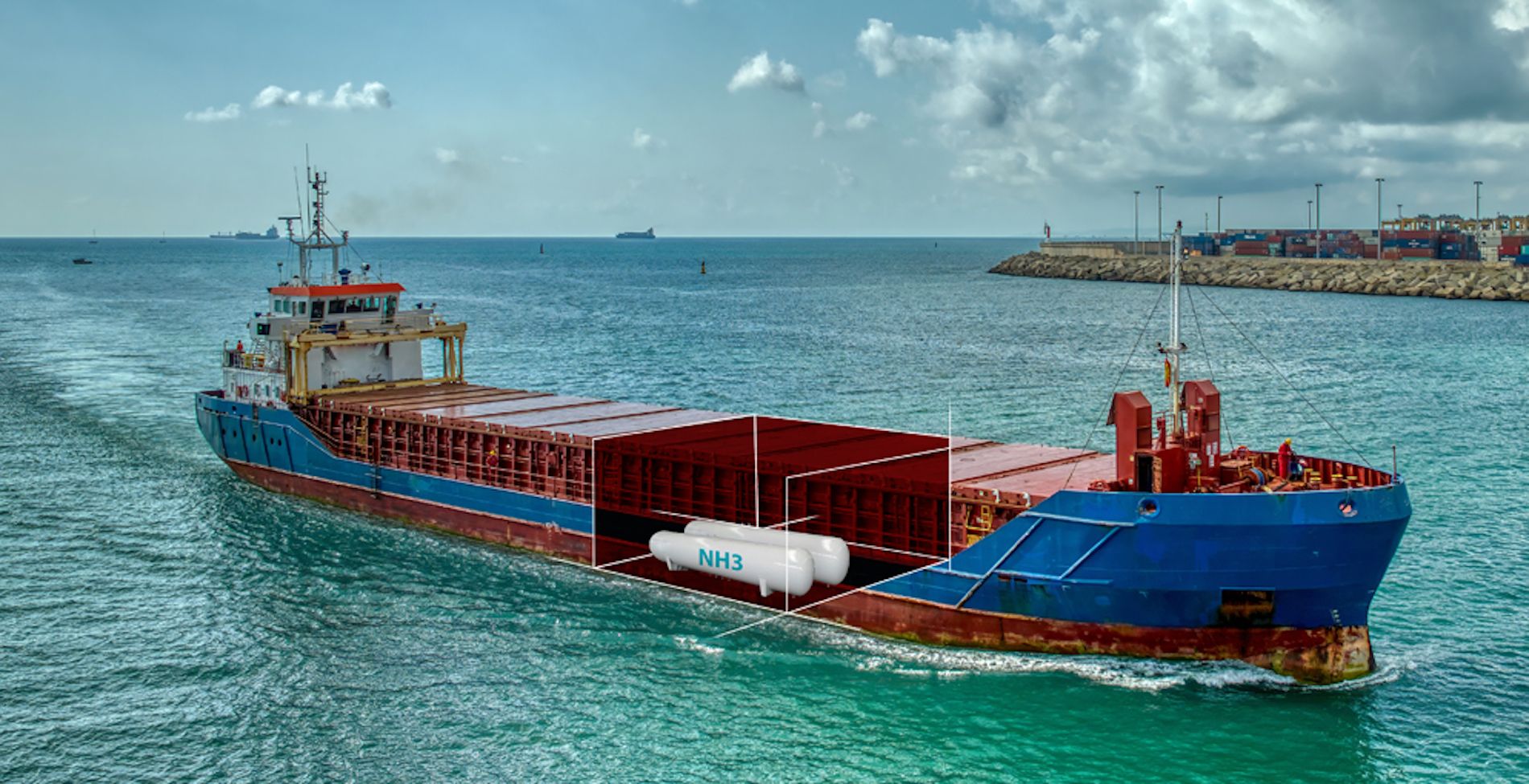 El amoníaco es una energía alternativa prometedora en el transporte marítimo.