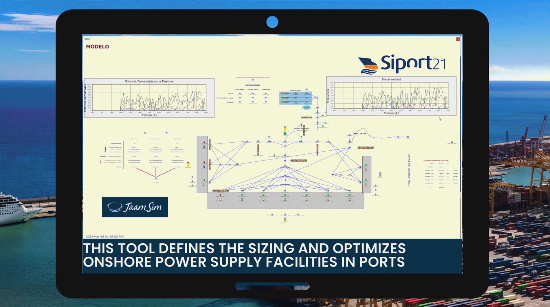 Siport21 ha desarrollado un simulador para definir el dimensionamiento y optimización de estas instalaciones en puertos.