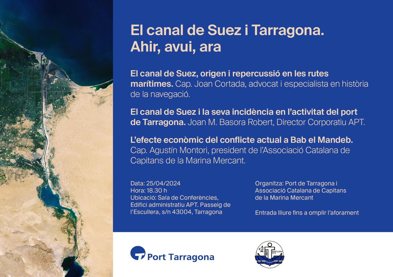 Jornada puerto de Tarragona Canal de Suez