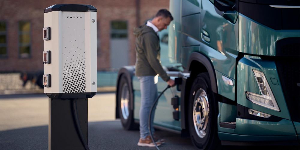 Volvo recarga camion