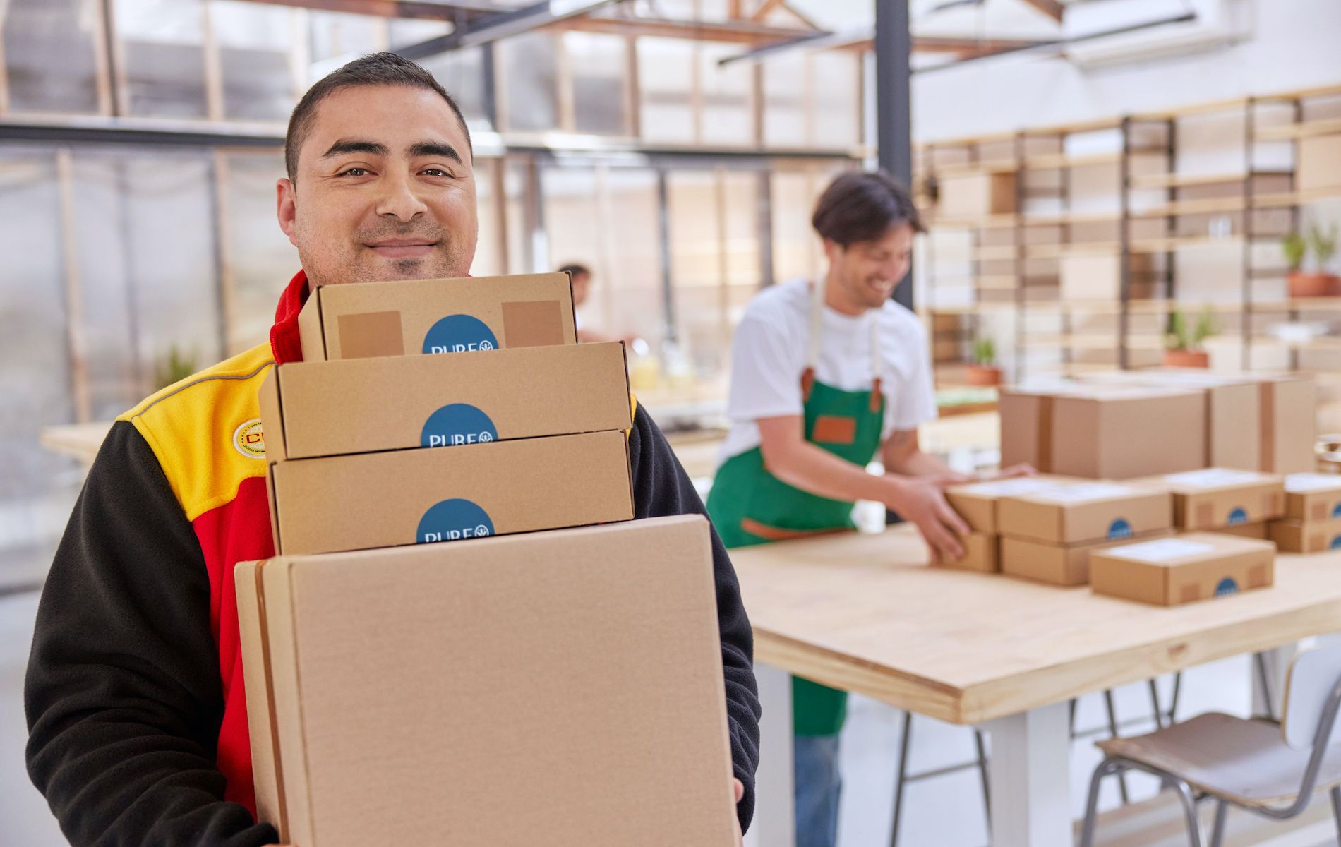 repartidor paqueteria comercio electronico DHL