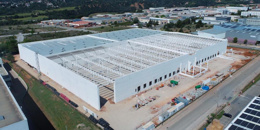 obras plataforma ID Logistics Barcelona vista aerea