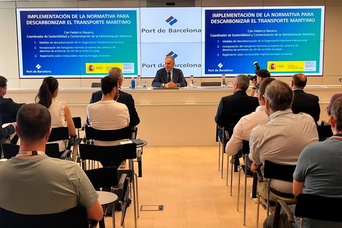 jornada normativa descarbonizar puerto Barcelona