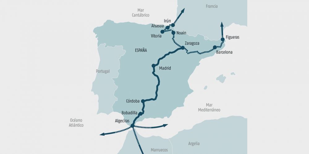 mapa autopistas ferroviarias adif mapa autopistas ferroviarias adif