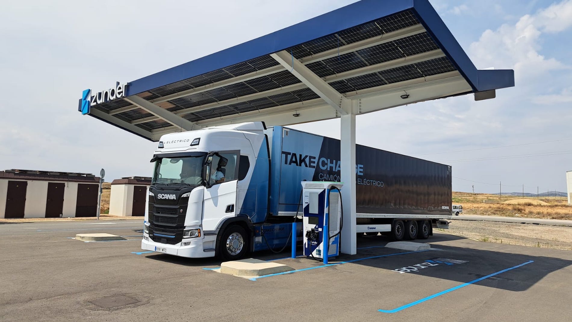 El Scania BEV Regional ya cubre una ruta entre Madrid y Zaragoza.