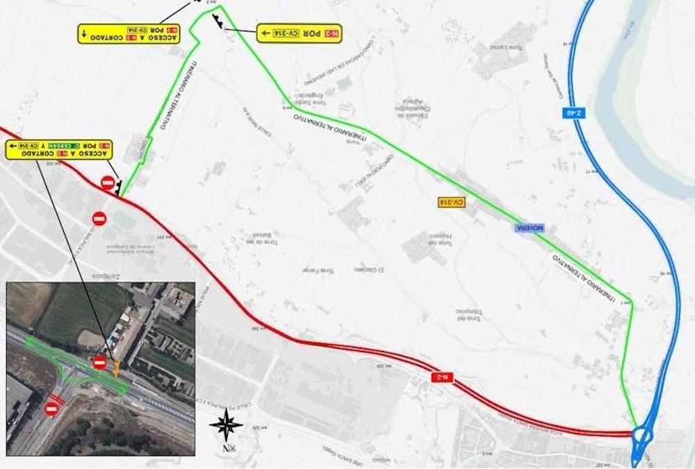 Glorieta de acceso al poligono de Malpica Glorieta de acceso al poligono de Malpica