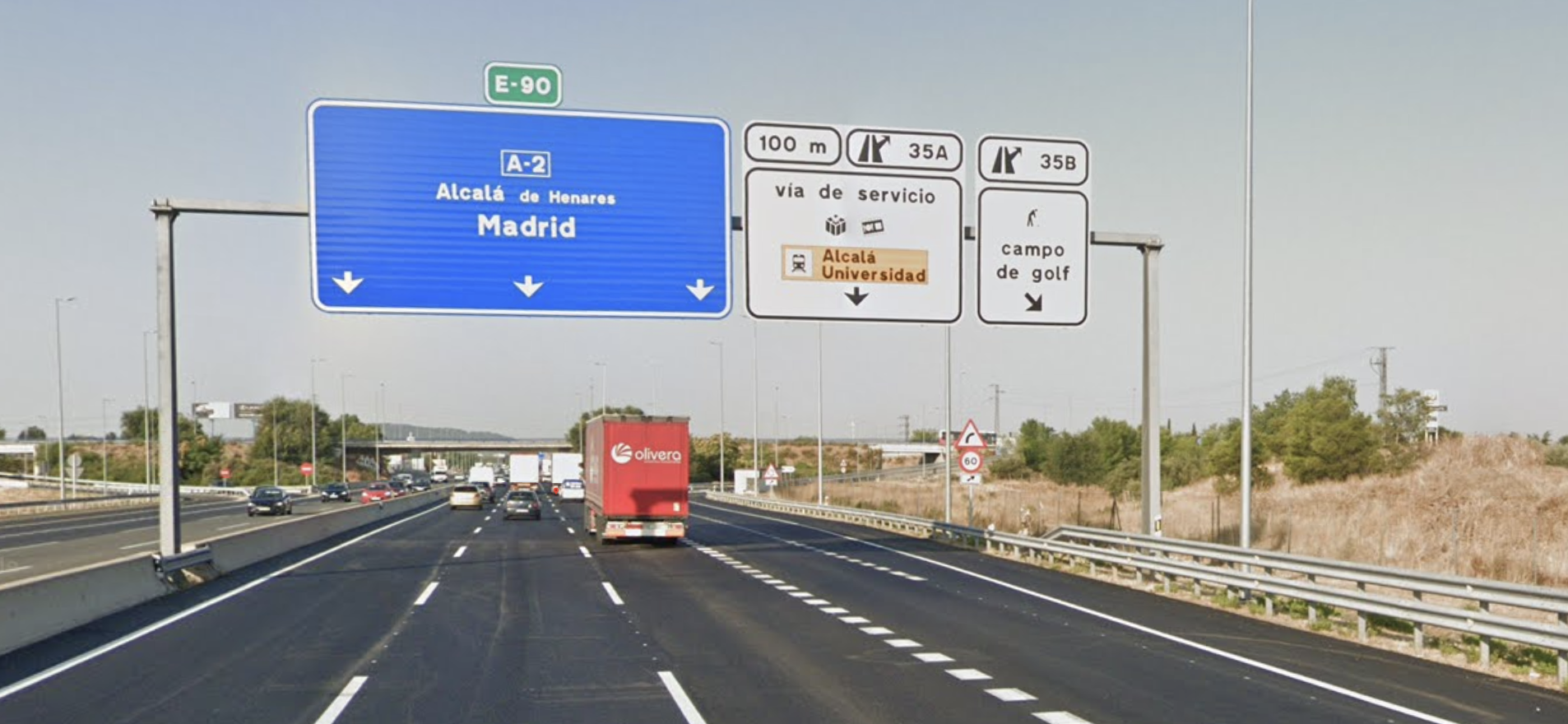 Carretera A 2 camion