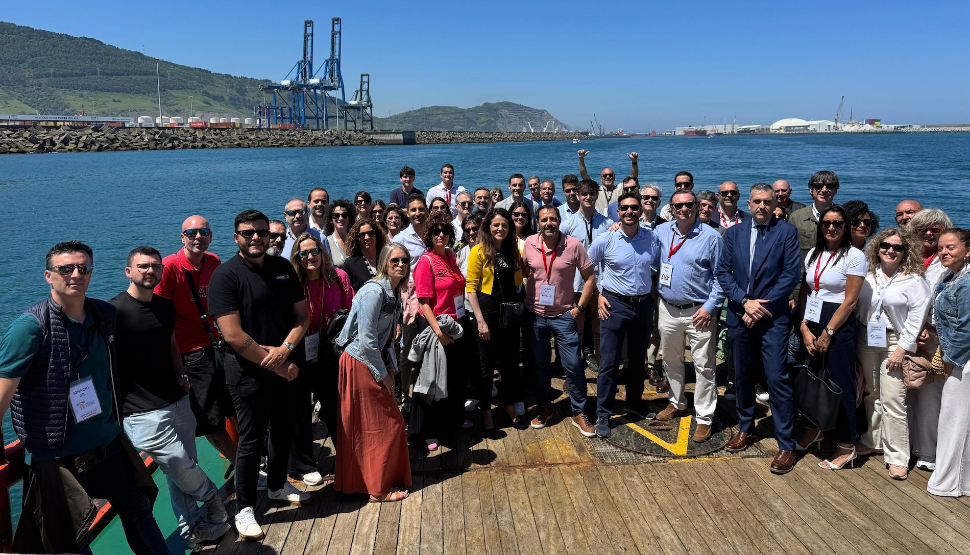 Visita Alia al puerto de Bilbao