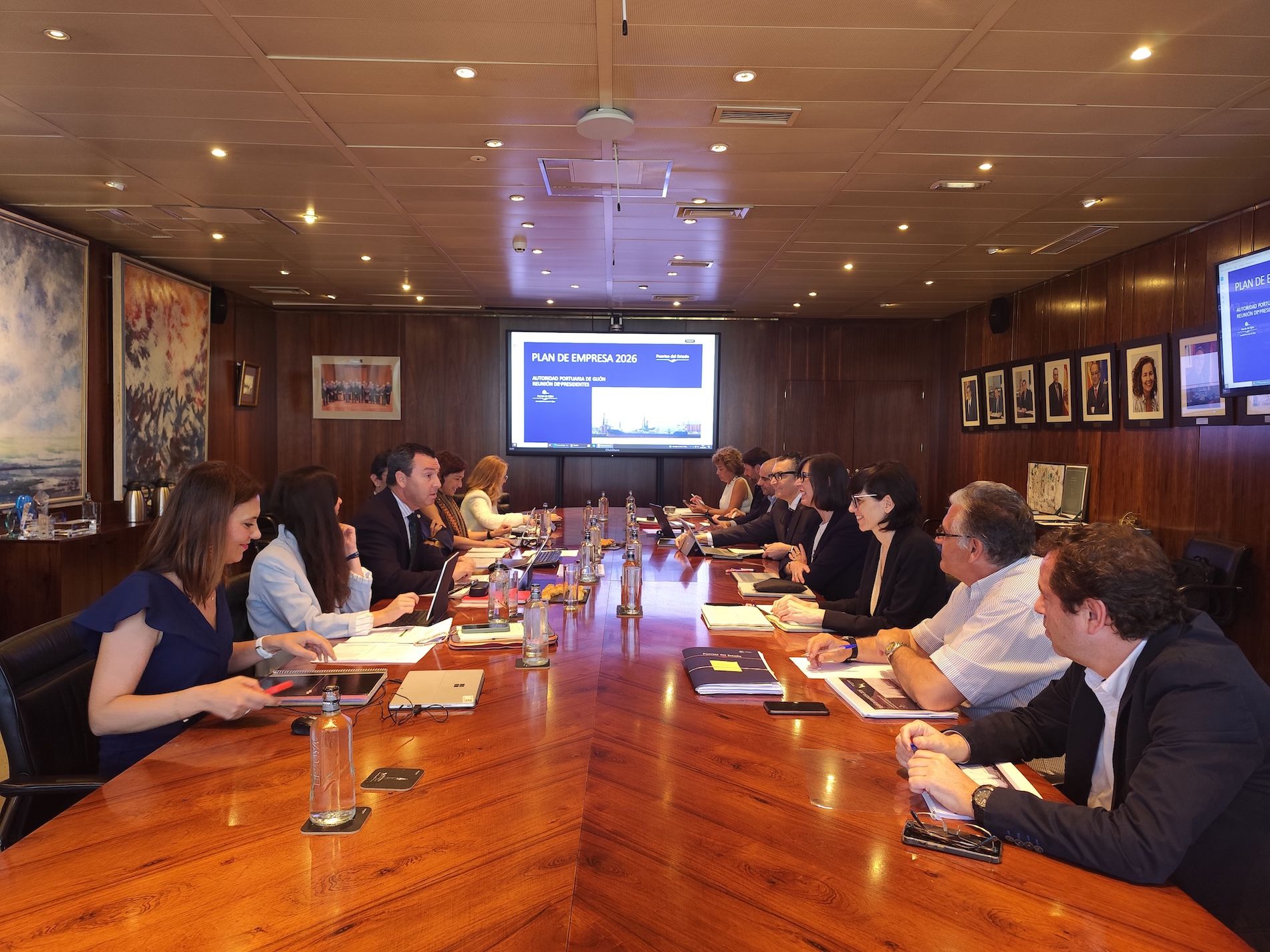 Reunion puerto de Gijon Puertos del Estado