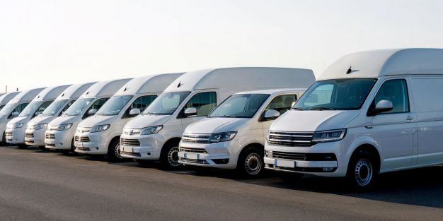 Furgonetas aparcadas IA