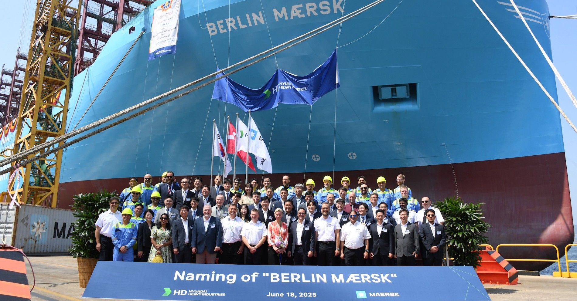 El ‘Maersk Berlin’ tiene capacidad para mover 17.480 TEUs.