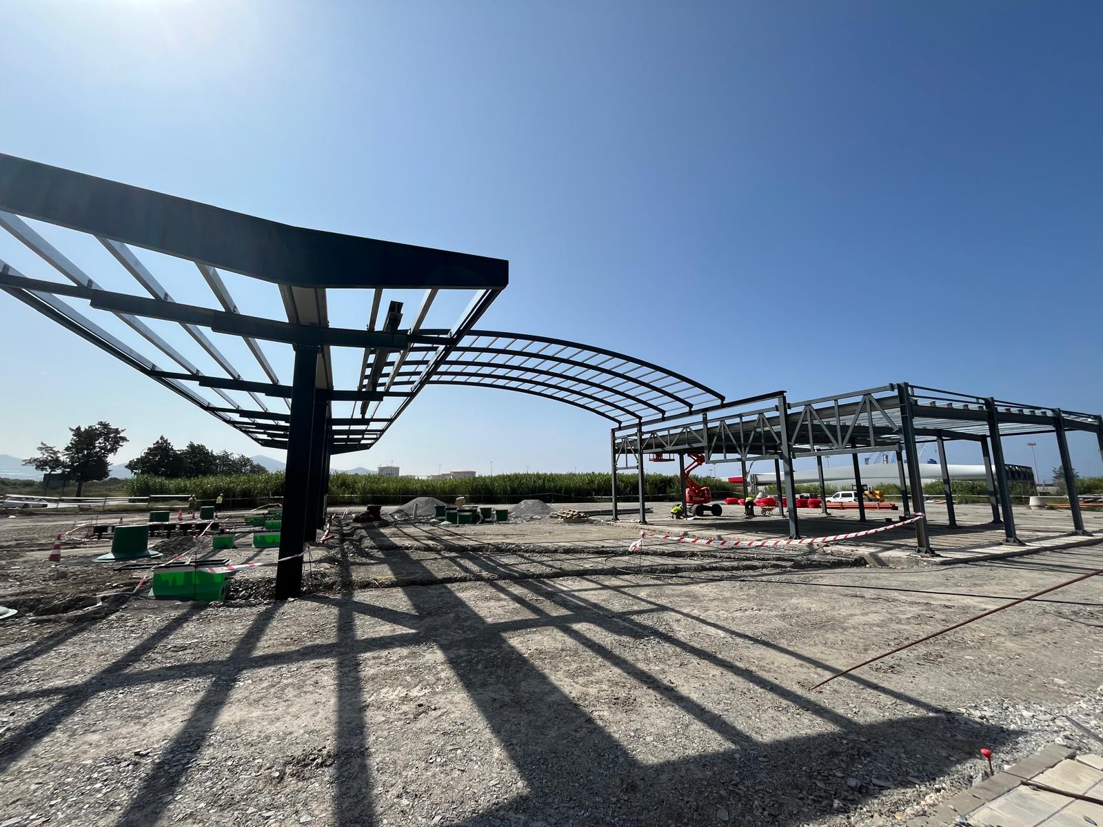 Obra estacion Hafesa puerto Motril