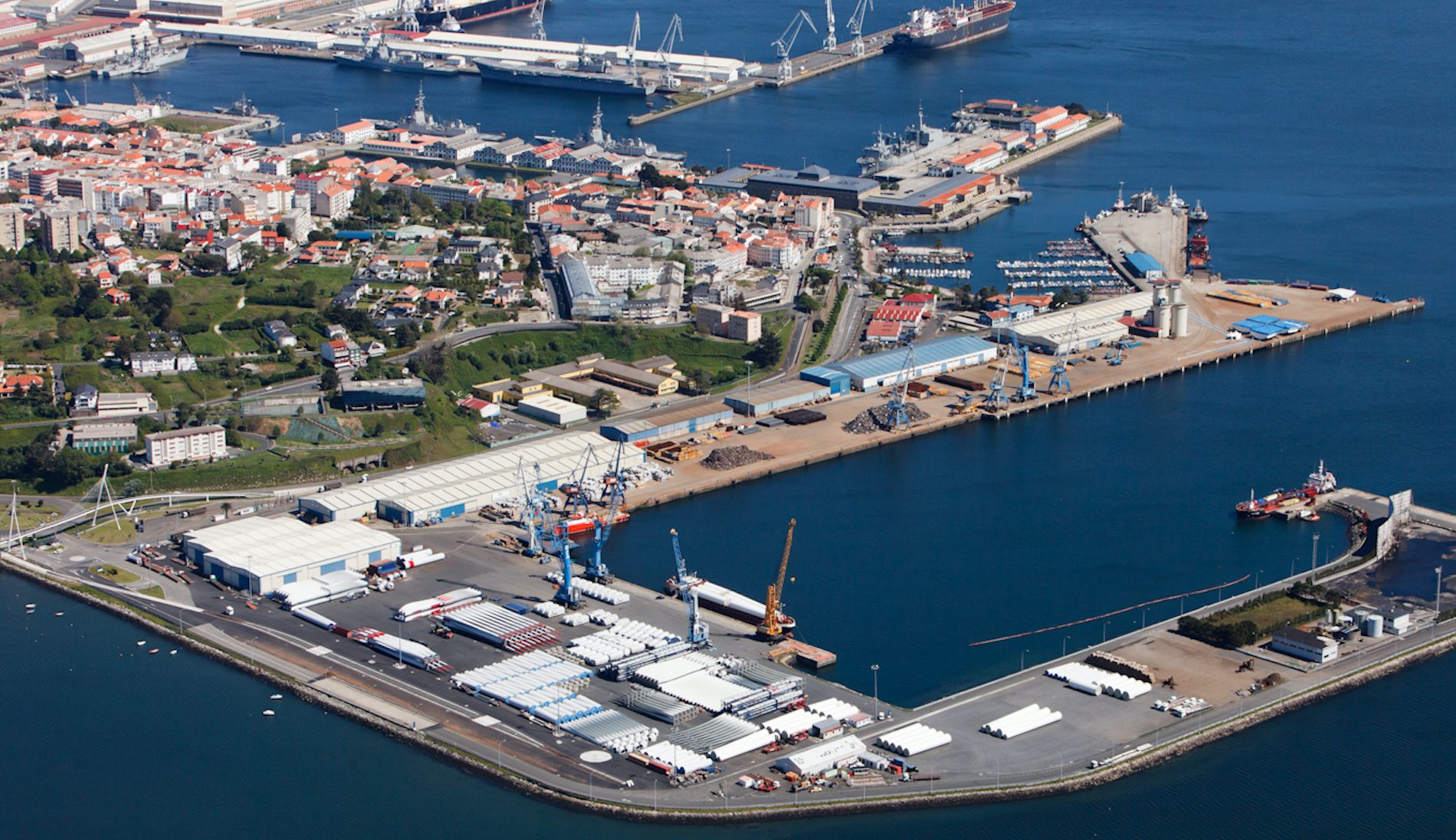 Vista aerea Puerto de Ferrol