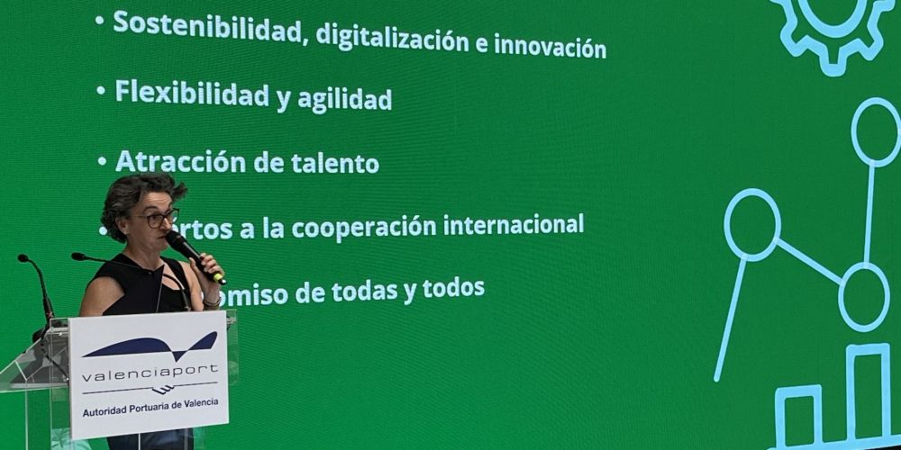 Mar Chao presenta el plan estrategigo del puerto de Valencia 2035