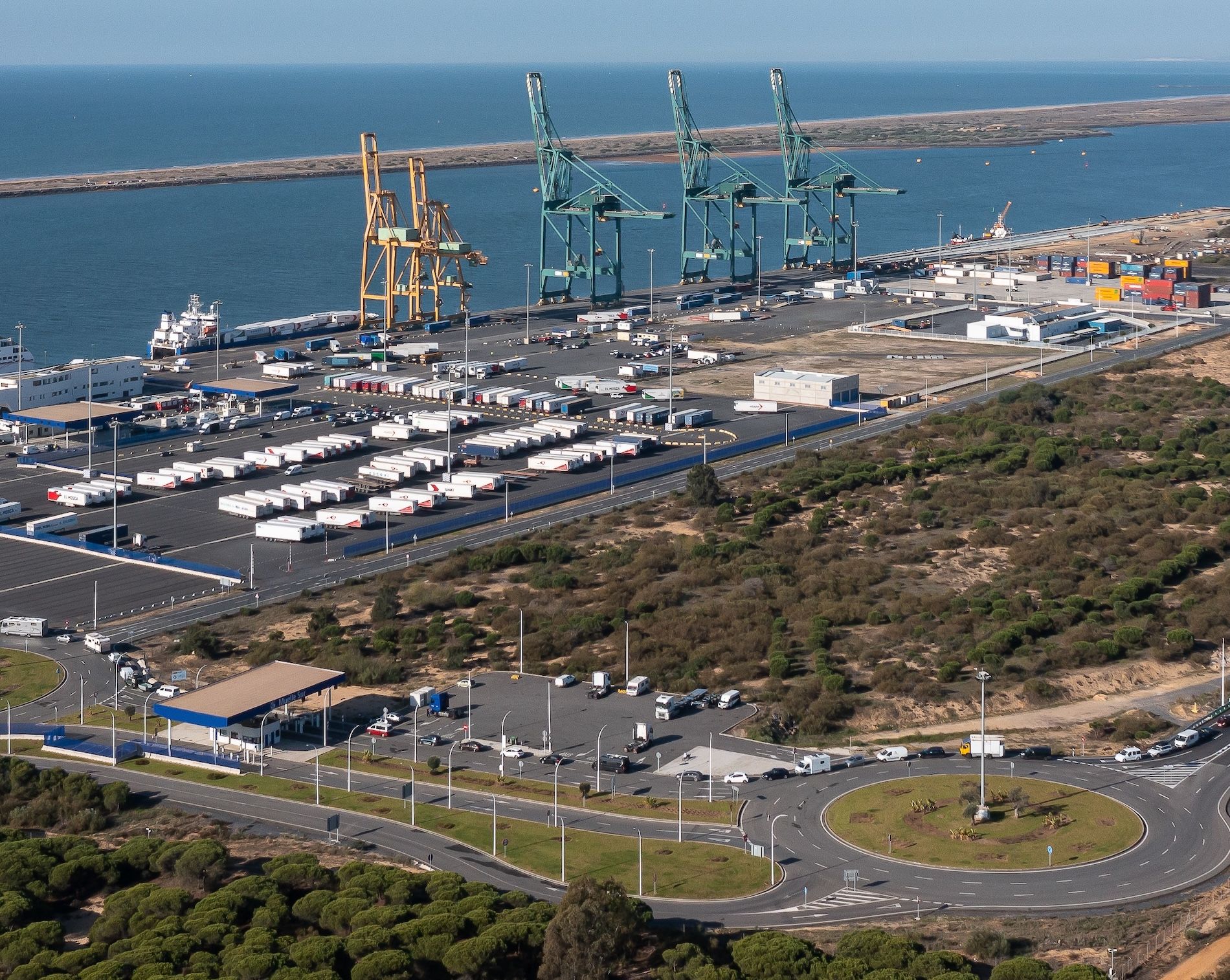 Muelle Sur Control de accesos puerto Huelva