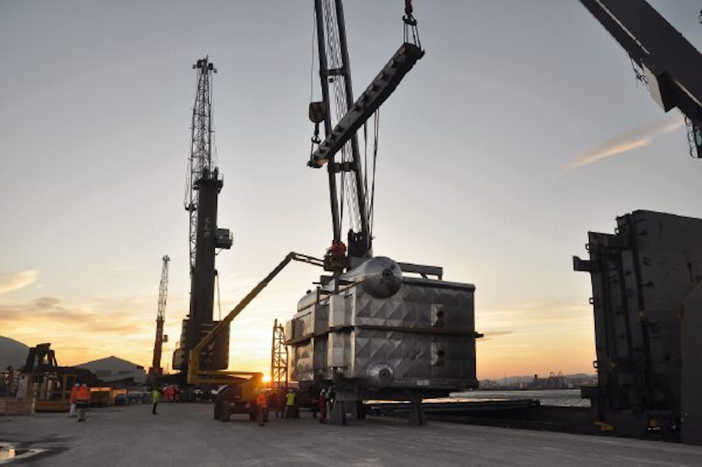 Carga de proyecto en el puerto de Bilbao