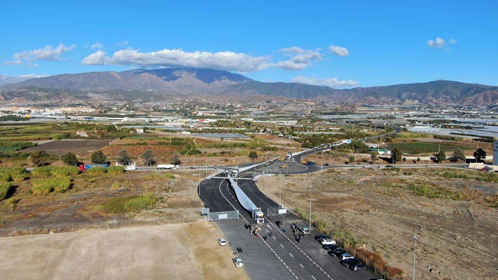 transporte especial eolico puerto motril