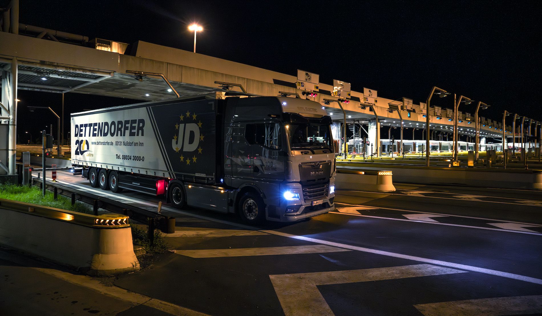 Los camiones eléctricos están exentos de la prohibición de circular por la noche por la A12, la autopista del valle de Inn.