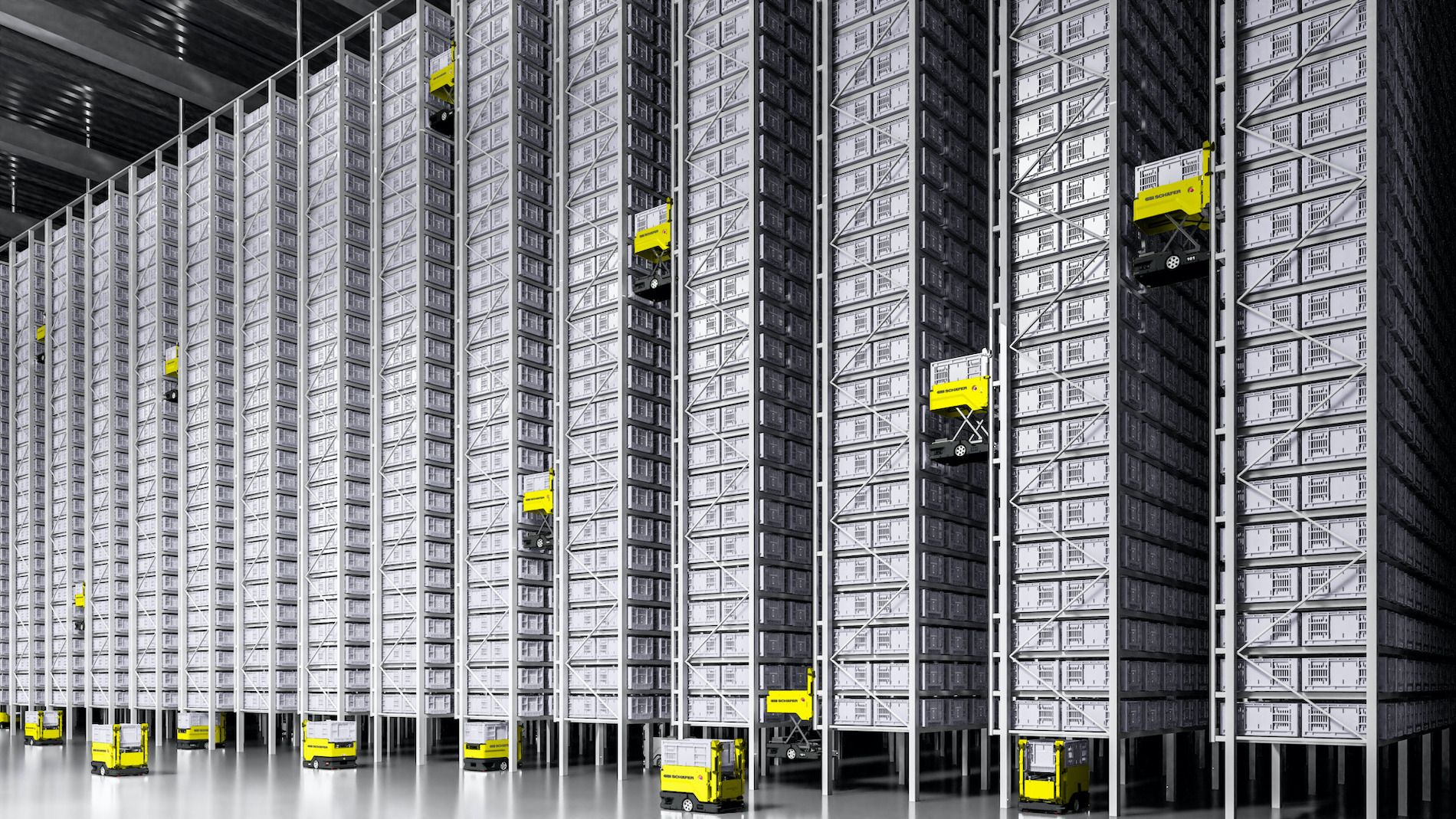 sistema robotizado SSI RackBot Elevate