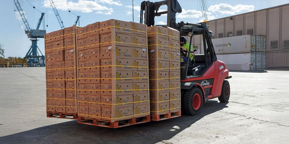 Carga fruta puerto Tarragona