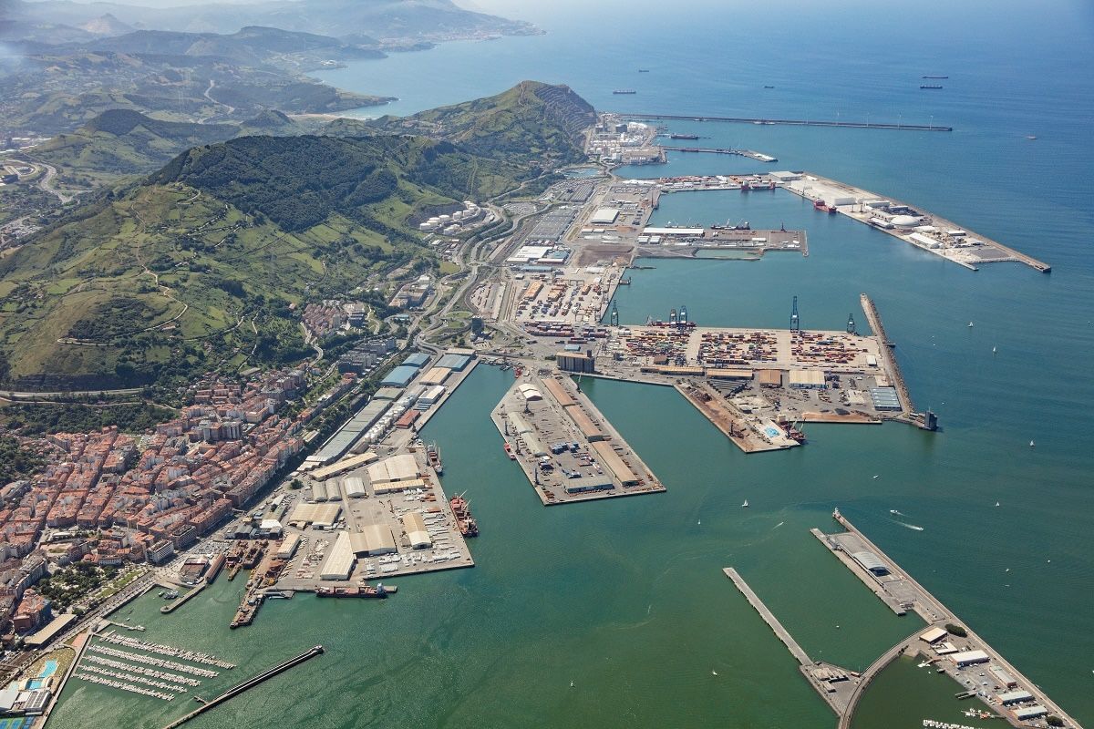 Puerto de Bilbao aerea