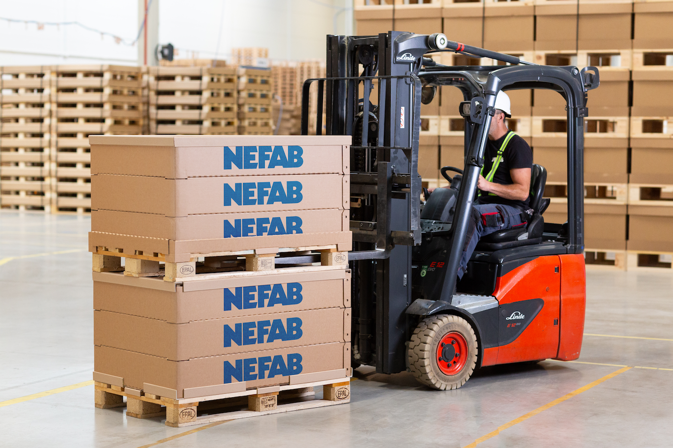 Nefab edgepak collar embalaje