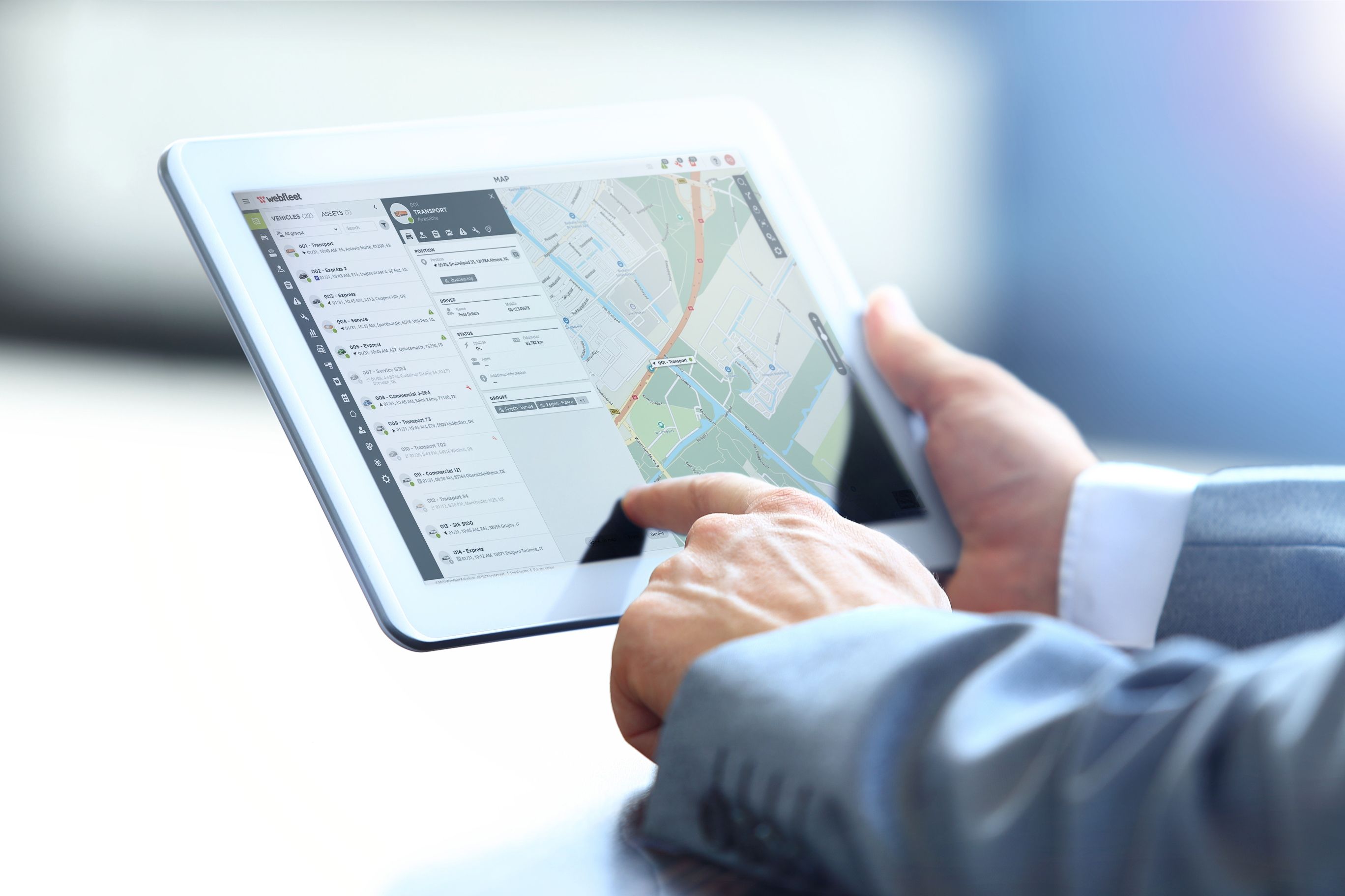 tablet gestion flota