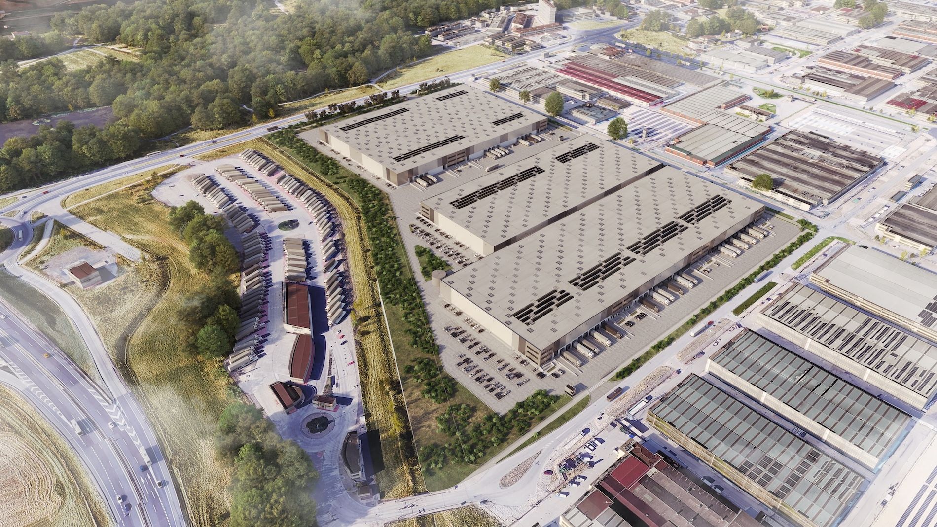 El parque dispondrá de tres edificios capaces de albergar a múltiples inquilinos.