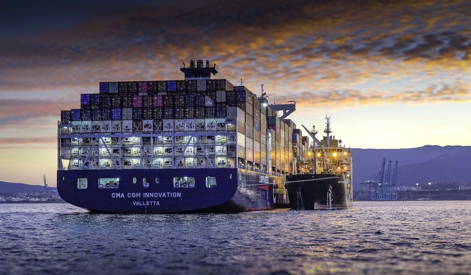 Bunkering de Shell de BioGNL en fondeo en el Puerto de Algeciras