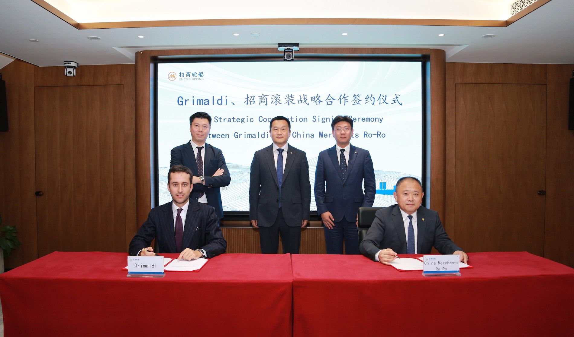 Grimaldi CM RORO signing ceremony