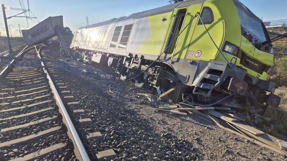 accidente tren mercancias en Zaragoza