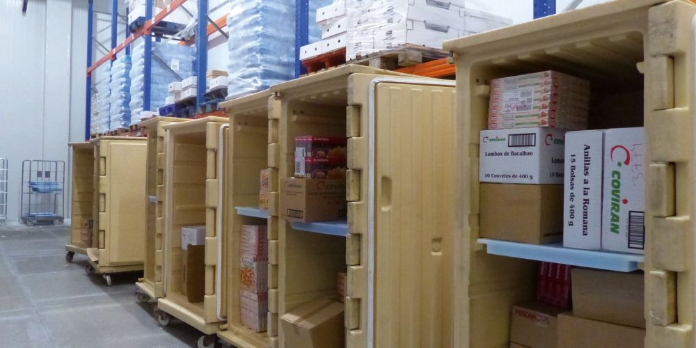 Coviran Coslada cámara contenedores congelado