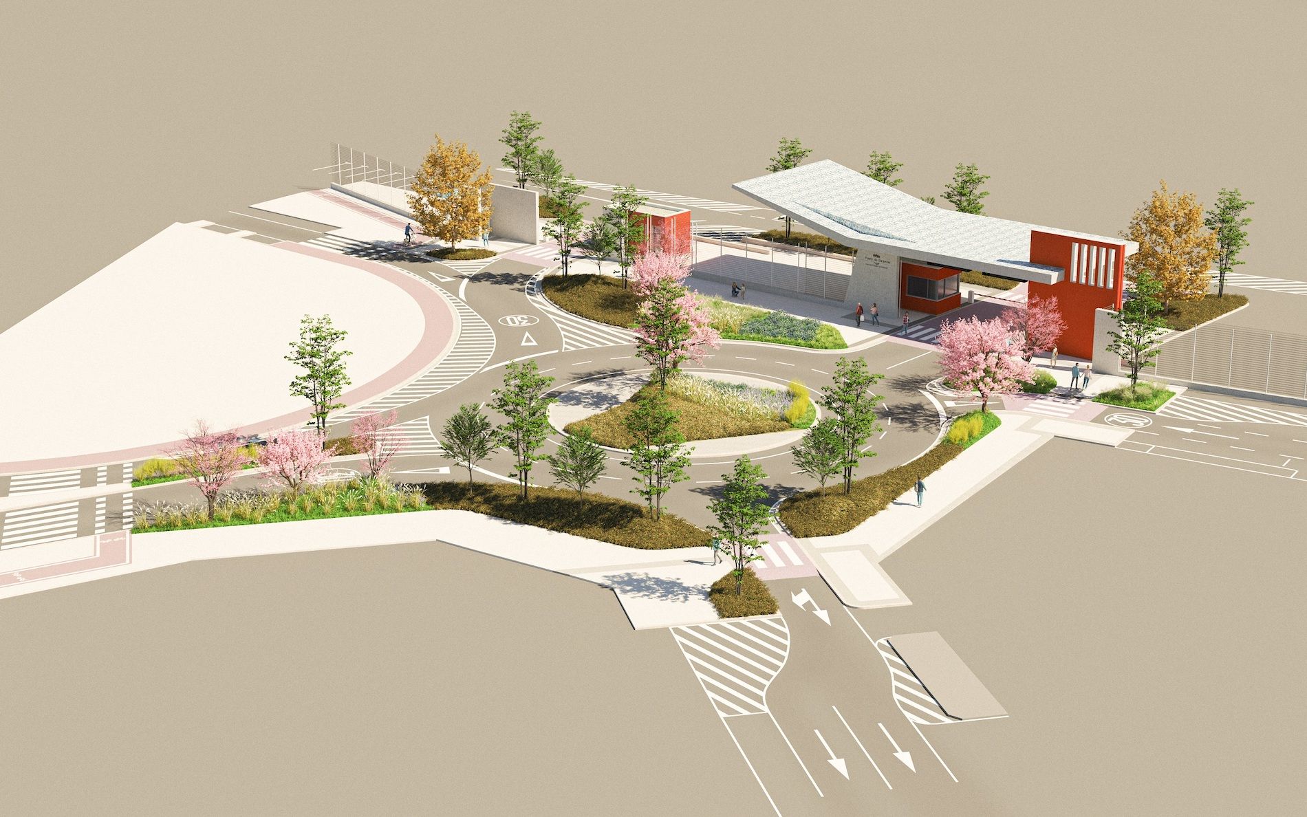 Vista total proyecto accecsos muelles maliaño puerto santander