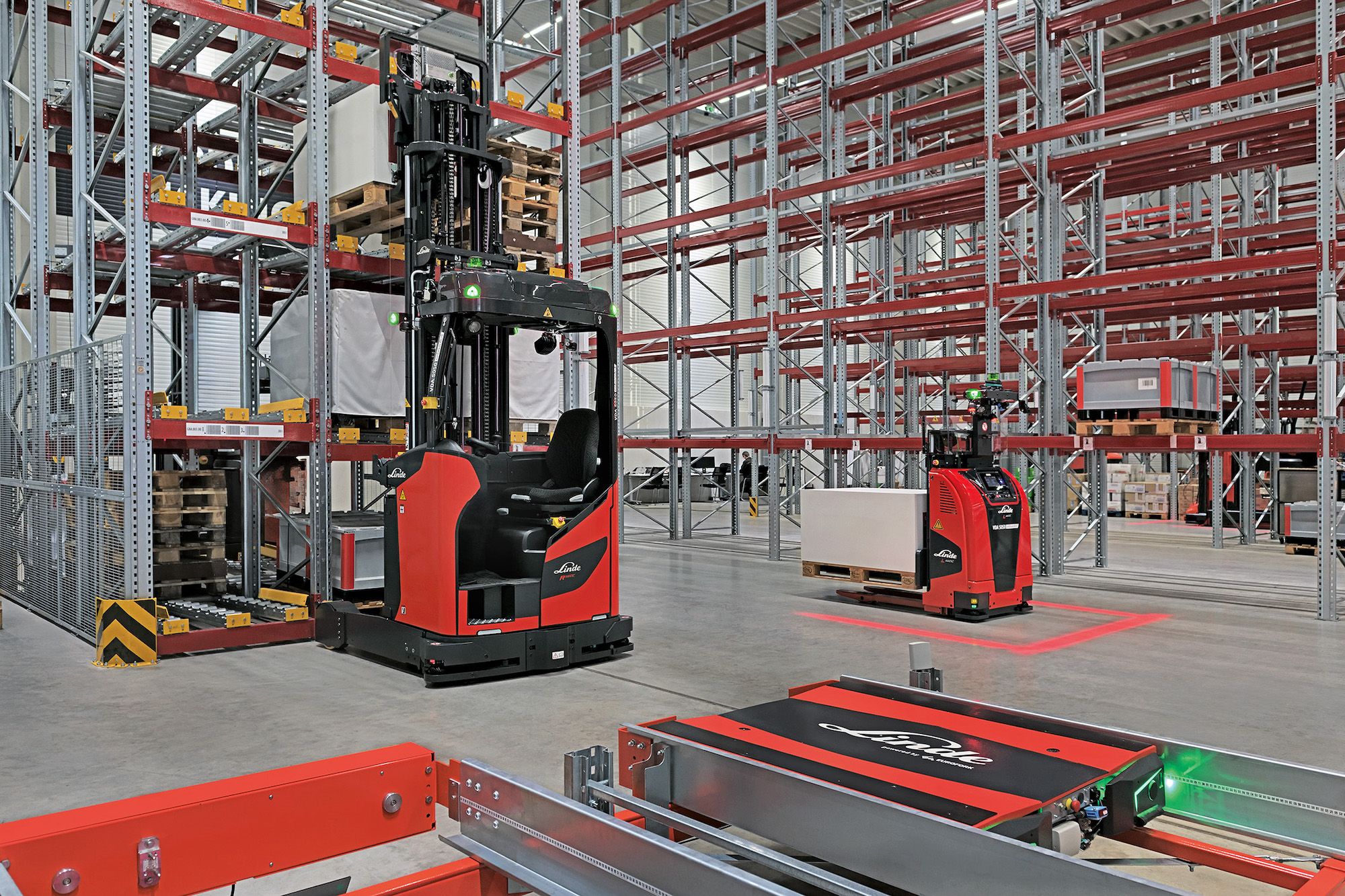 automatizacion de equipos para almacen Linde