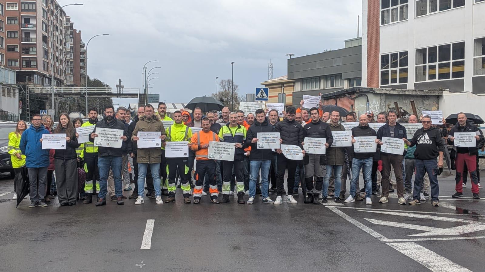 Concentracion Coordinadora puerto Bilbao