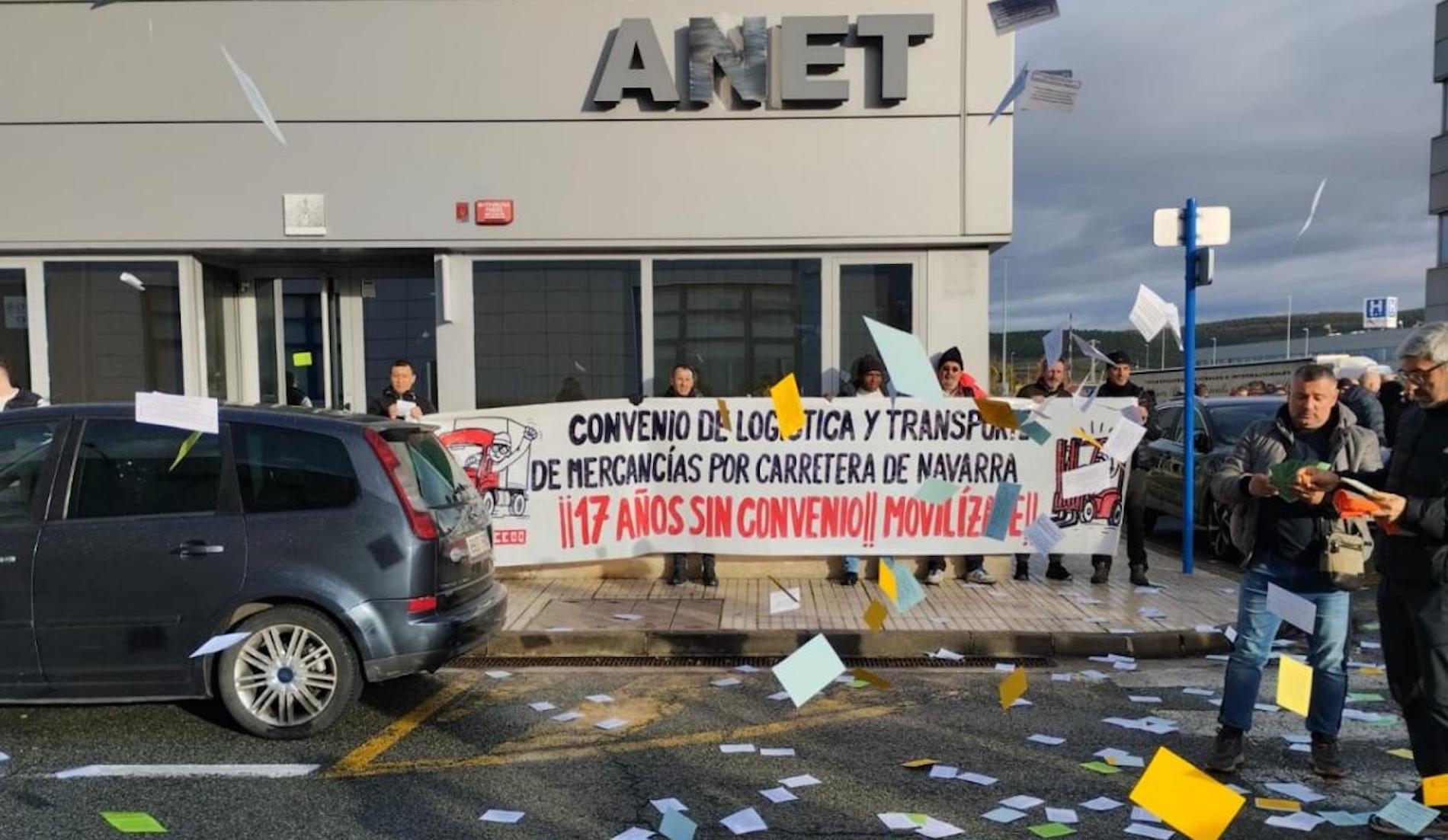 huelga navarra transporte noviembre 2025