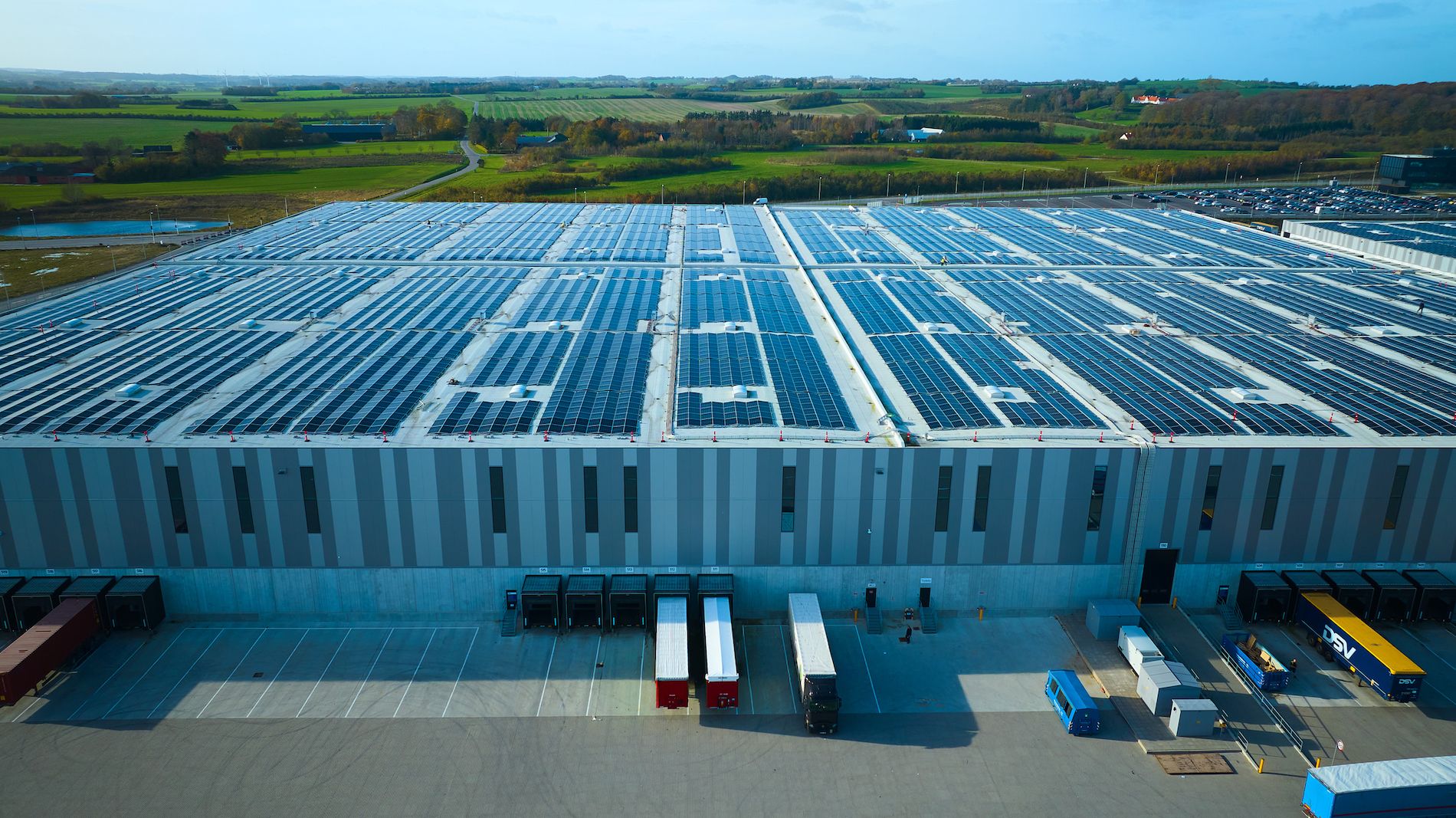 paneles solares DSV plataforma  Horsens Dinamarca