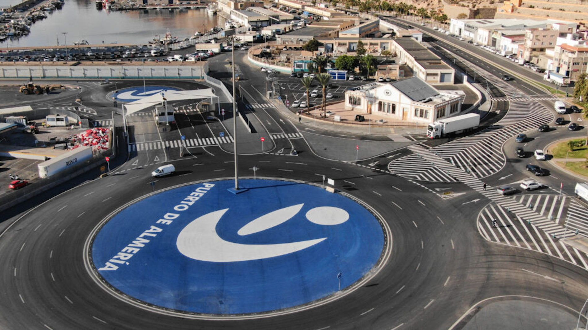 Acceso puerto Almeria N340